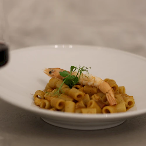 Pasta con scampi